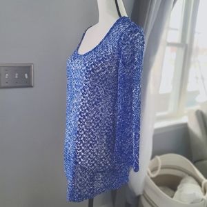 JM COLLECTION Women's Sheer Blouse